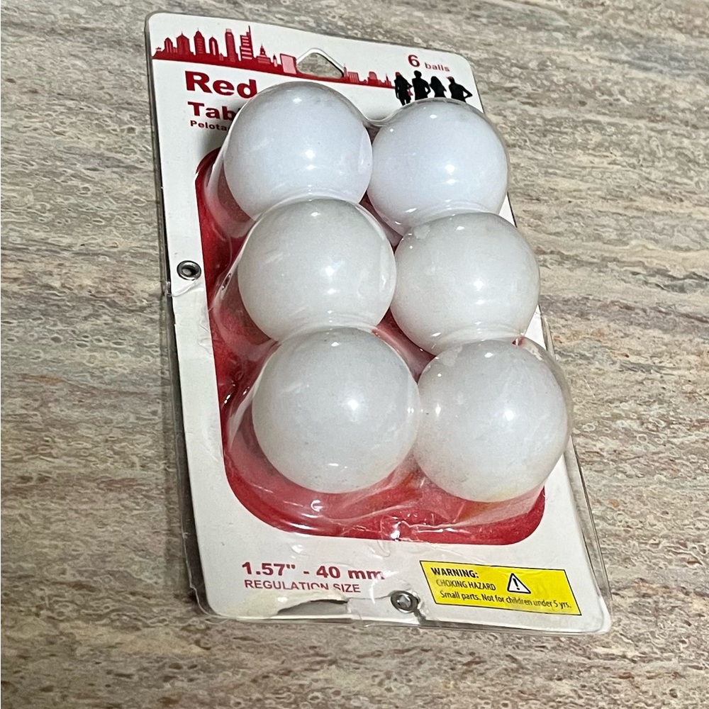 New Jacent red Junior table tennis ball set
